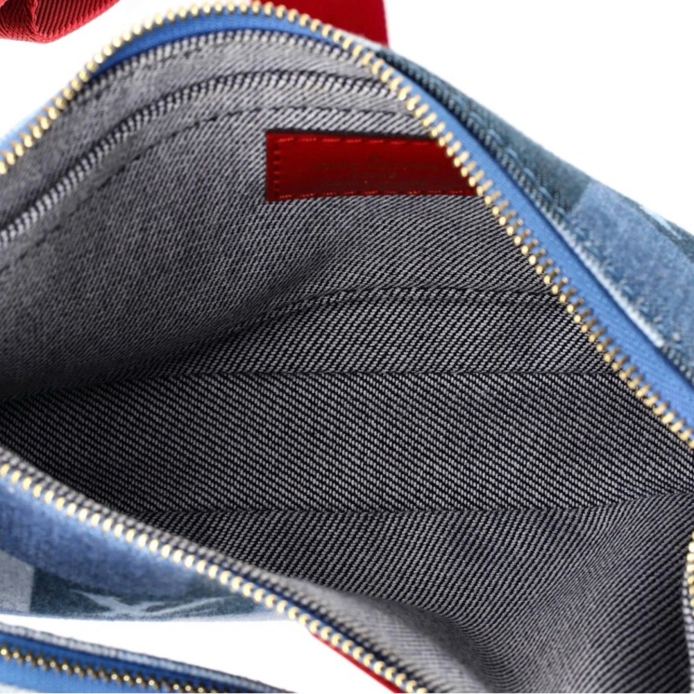 Louis Vuitton Multi Pochette Accessoires in Damier & Monogram Patchwork Denim - Picture 5 of 7